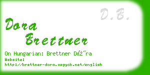 dora brettner business card